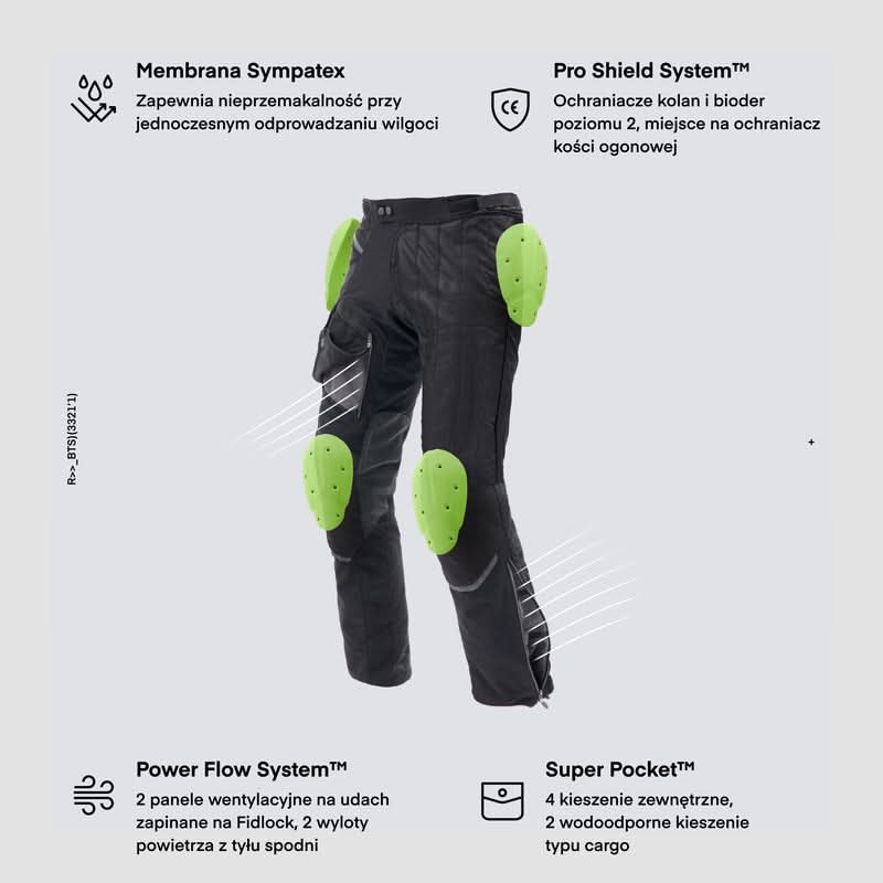 Spodnie motocyklowe tekstylne Rebelhorn Range Black 31 278029_ZAL711396.jpg