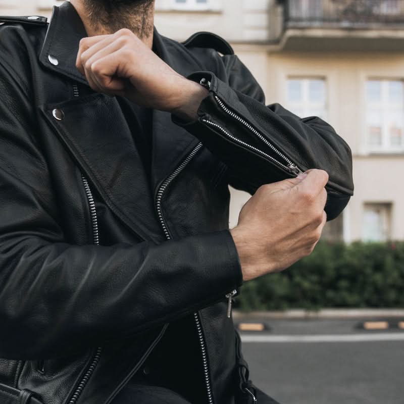 Kurtka Motocyklowa Skórzana Ozone Ramones Black 9 200288_ZAL587026.jpg