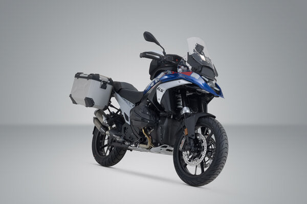 ZESTAW KUFRÓW BOCZNYCH TRAX ADV I STELAŻY SW-MOTECH BMW R 1300 GS (23-) SILVER 37/37L 3