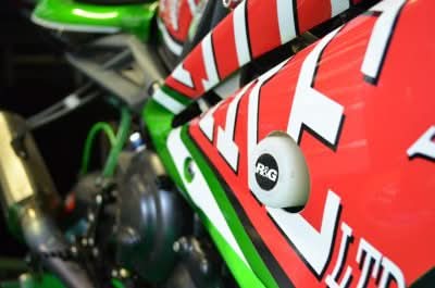 CRASHPADY CLASSIC RG RACING RACE ONLY, TRIUMPH 675 DAYTONA 13- WHITE 3