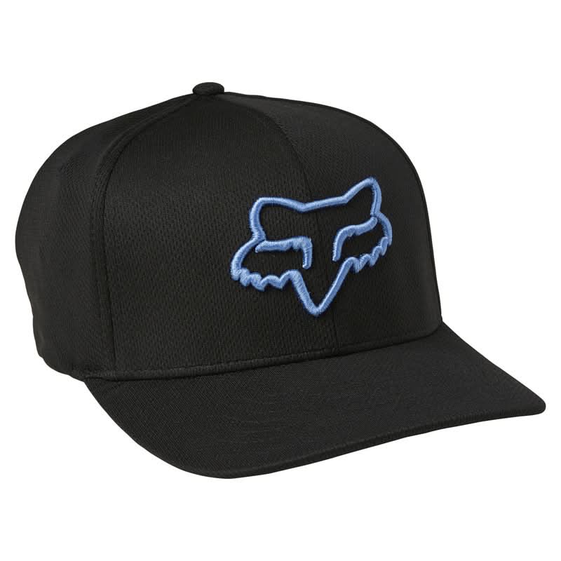 Czapka z Daszkiem Fox Lithotype Flexfit 2.0 Black/Blue 1 230766_ZAL450917.jpg