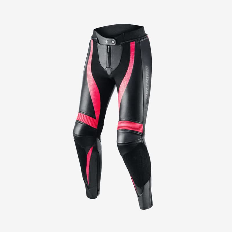 Spodnie motocyklowe skórzane damskie Rebelhorn Rebel Black Pink 13 176197_ZAL424354.jpg