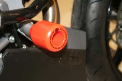 CRASHPADY CLASSIC DOLNE RG RACING KTM 990/990R SUPER DUKE, 990SM 08- & 950 SUPERMOTO ORANGE 1