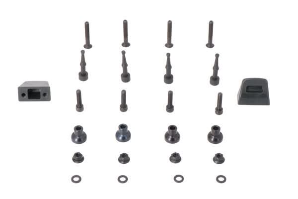 ZESTAW ADAPTERÓW NA STELAŻ EVO NA KUFRY BOCZNE SW-MOTECH GIVI MONOKEY BLACK 1