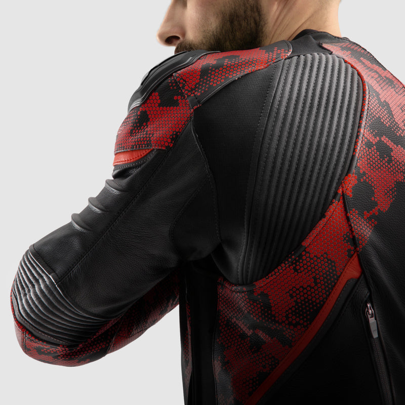 Kurtka motocyklowa skórzana Rebelhorn Veloce Camo Black Fluo Red 26 330362_ZAL763258.jpg