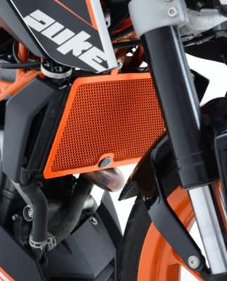 OSŁONA CHŁODNICY RG RACING KTM 390 DUKE -16, RC390 -21, RC125/200 ORANGE 3