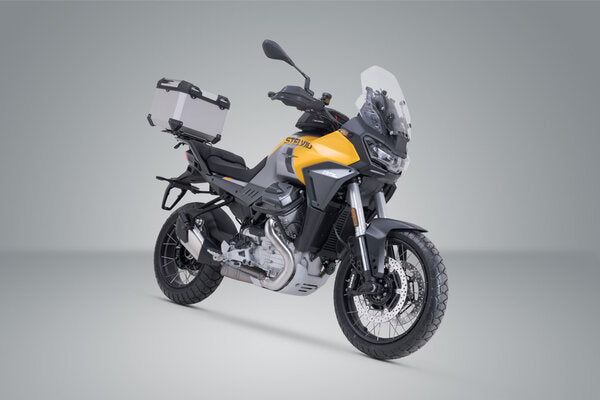 ZESTAW KUFRA CENTRALNEGO TRAX ADV SW-MOTECH MOTO GUZII STELVIO (23-) SILVER 3