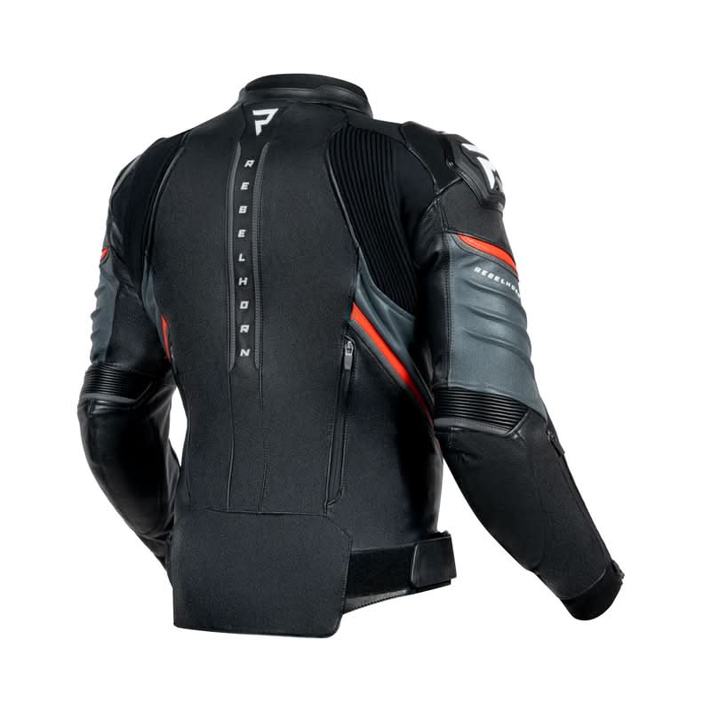 Kurtka motocyklowa skórzana Rebelhorn Veloce Black Grey Fluo Red 6 277790_ZAL670548.jpg