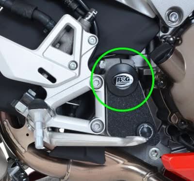 ZAŚLEPKA RAMY RG RACING PRAWA GÓRA HONDA VFR800 14-, CROSSRUNNER 15- 3