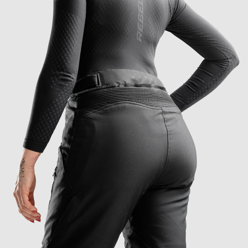 Spodnie motocyklowe tekstylne damskie Rebelhorn Hiker 4 Black (Krótka Nogawka) 24 318723_ZAL741525.jpg