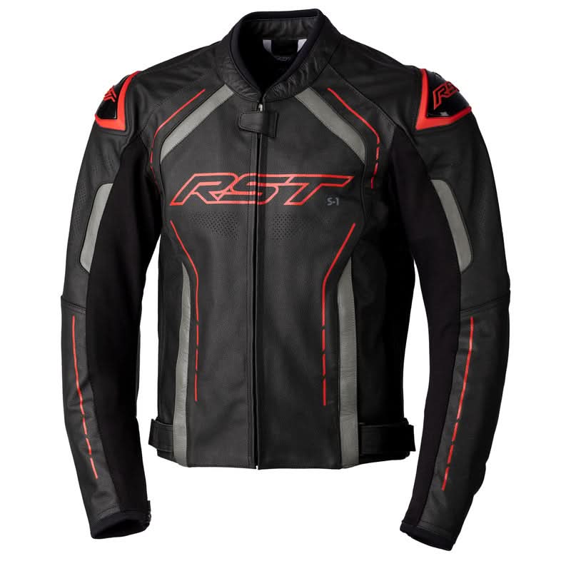 Kurtka Skórzana Rst S1 Black/Grey/Red 1 240630_ZAL453494.jpg