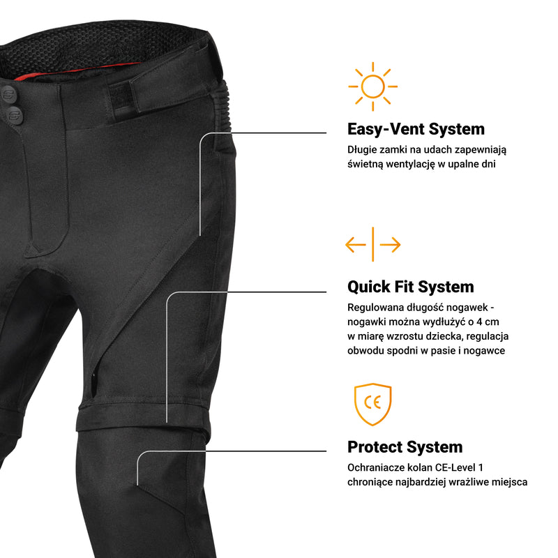 Spodnie Motocyklowe Tekstylne Junior Ozone Union Black 10 241772_ZAL710604.jpg