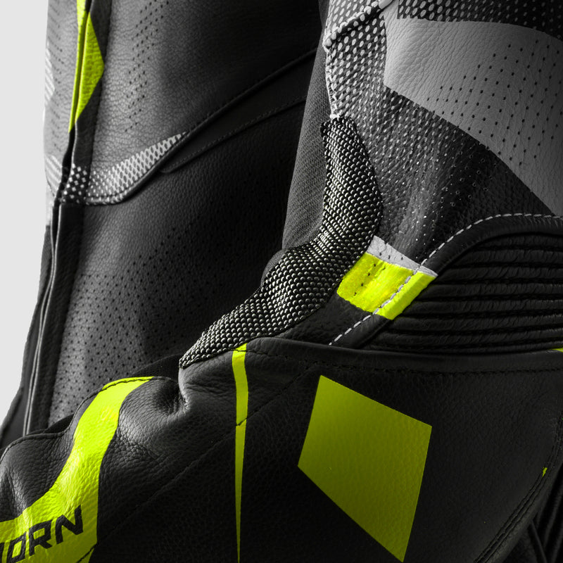 Kurtka motocyklowa skórzana Rebelhorn Inferno Black White Fluo Yellow 32 324180_ZAL786945.jpg