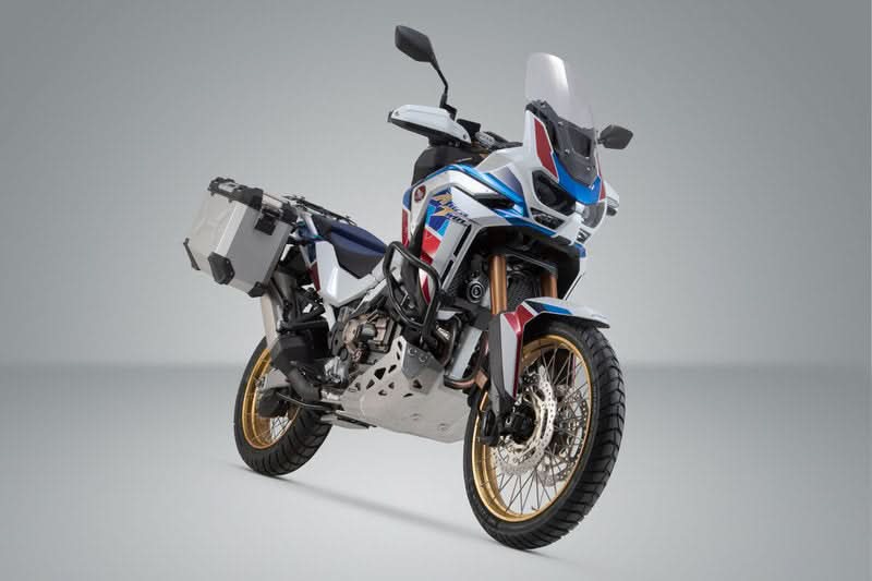 ZESTAW KUFRÓW BOCZNYCH TRAX ADV I STELAŻY SW-MOTECH HONDA CRF1100L/ADV SP (19-) SILVER 45/37L 5