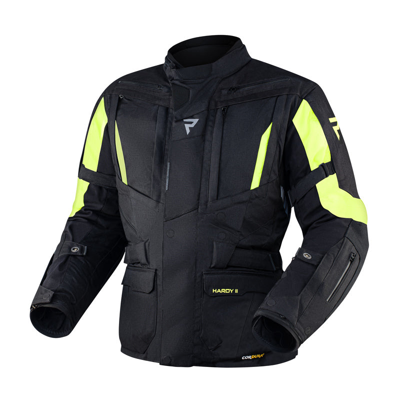 Kurtka motocyklowa tekstylna Rebelhorn Hardy 2 Black Fluo Yellow 1 176378_ZAL610140.jpg