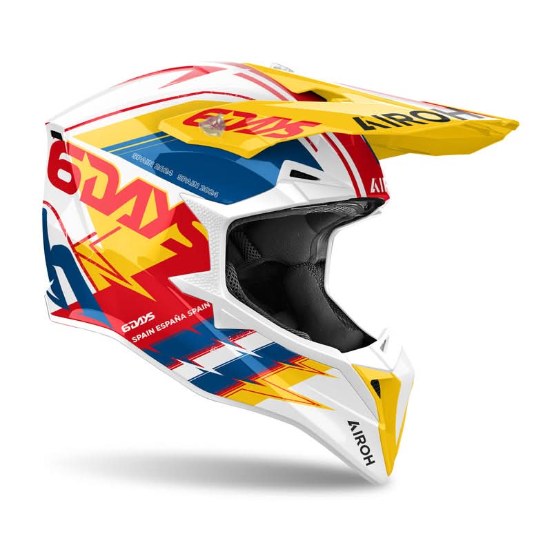 Kask Motocyklowy Airoh Wraaap 6Days Spain 2024 Gloss 3 330475_ZAL749584.jpg