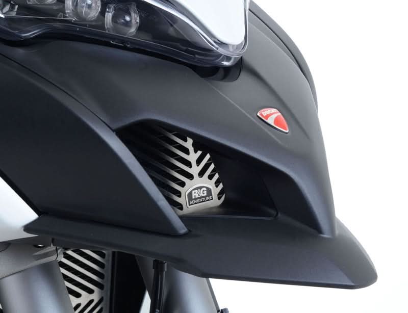 OSŁONA CHŁODNICY OLEJU RG RACING DUCATI MTS 1200 MULTISTRADA 15-, STAL NIERDZEWNA 1