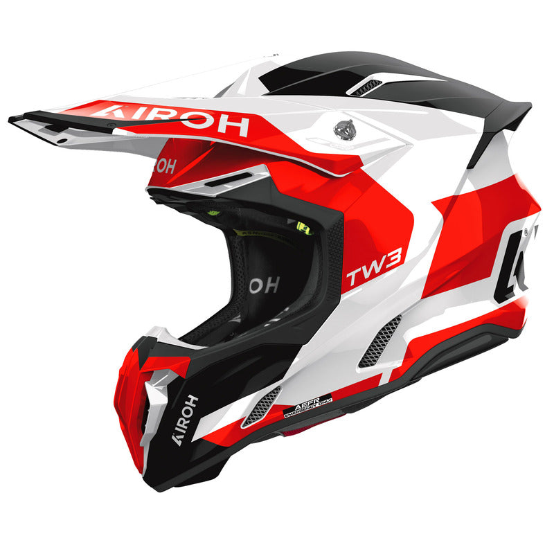 KASK MOTOCYKLOWY AIROH TWIST 3 FANCY RED GLOSS M 2