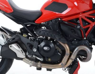 ZESTAW OSŁON SILNIKA RG RACING DUCATI MONSTER 1200(S), (2 CZĘŚCI) OSŁONA SPRZĘGŁA I POMPY WODY BLACK 13