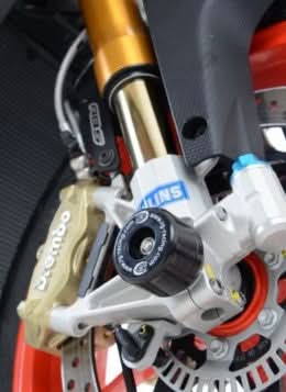 SLIDERY PRZEDNIEGO ZAWIESZENIA RG RACING APRILIA V4 TUONO 1100 15-, RSV4 RR 15-, RSV4 RF BLACK 1