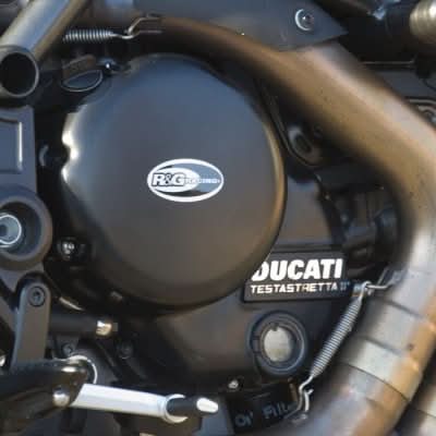 OSŁONA SPRZĘGŁA I POMPY WODY RG RACING DUCATI DIAVEL, ZESTAW BLACK 1