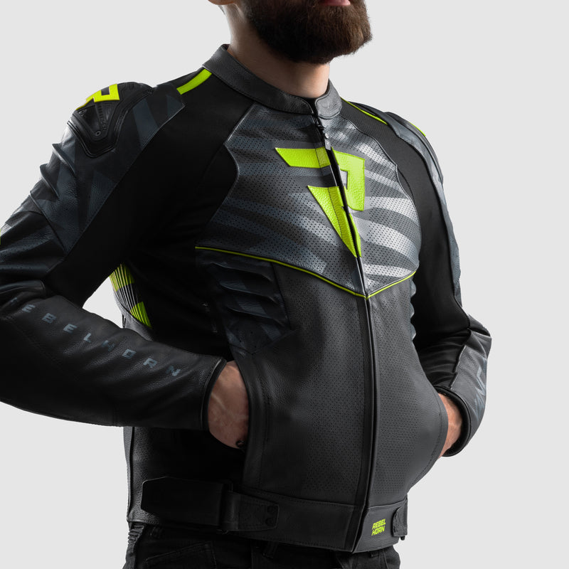 Kurtka motocyklowa skórzana Rebelhorn Vandal 2 Black Grey Fluo Yellow 14 347989_ZAL852743.jpg