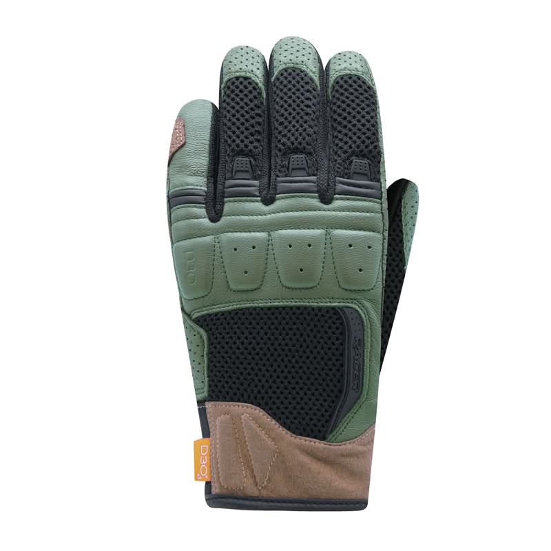 Motocyklowe Rękawice Skórzano-Tekstylne Racer Ronin Black/Green 1 224545_ZAL389541.jpg