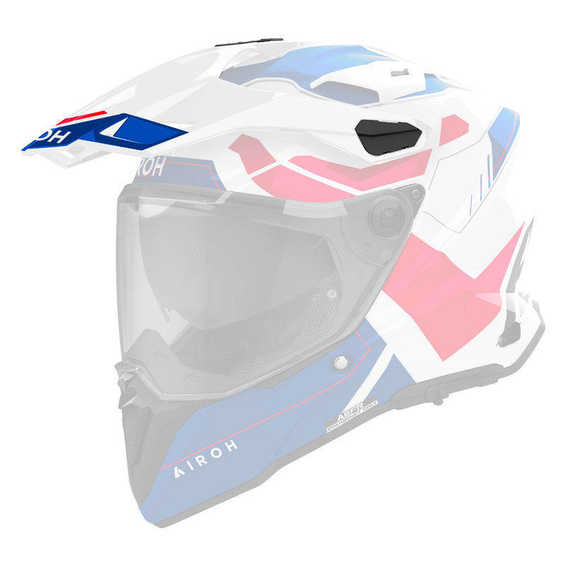 DASZEK DO KASKU AIROH COMMANDER 2 REVEAL BLUE/RED GLOSS (NEW LOGO) 3