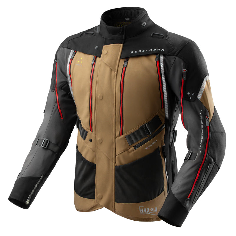 Kurtka motocyklowa tekstylna Rebelhorn Hardy 3.0 Desert Grey Red 1 324122_ZAL793162.jpg