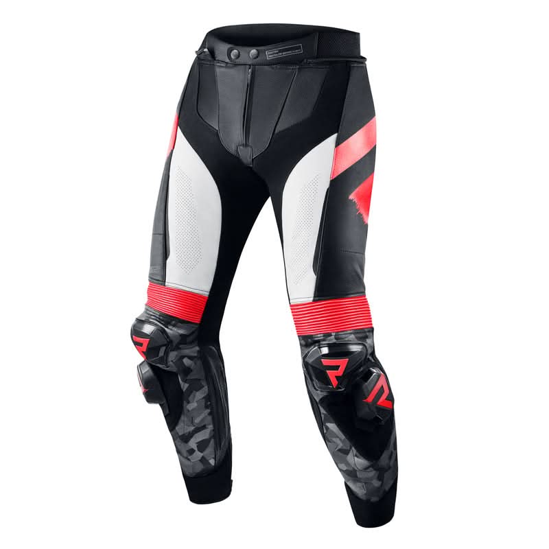 Spodnie motocyklowe skórzane Rebelhorn Rebel Black White Fluo Red 1 176185_ZAL389003.jpg
