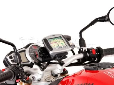 MOCOWANIE GPS NA KIEROWNICĘ SW-MOTECH TRIUMPH SPEED TRIPLE 1050 (10-) BLACK 1