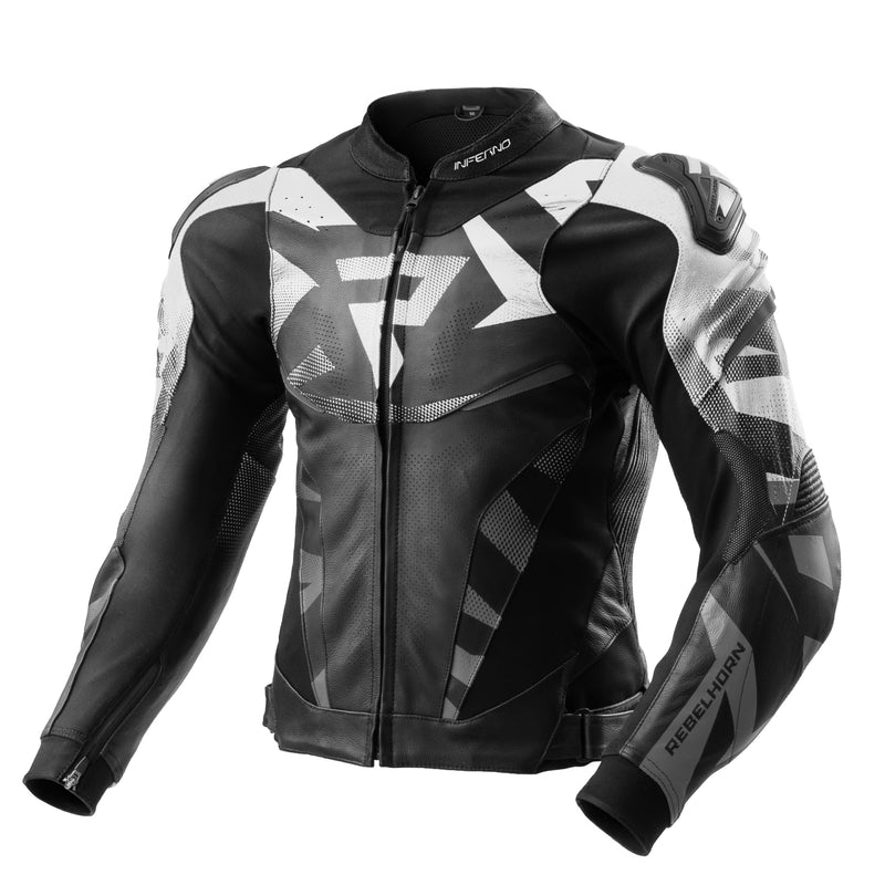 Kurtka motocyklowa skórzana Rebelhorn Inferno Black White 42 324179_ZAL812788.jpg