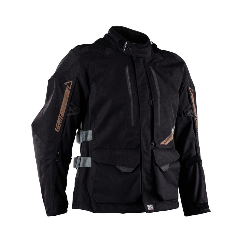 KURTKA MOTOCYKLOWA TEKSTYLNA LEATT ADV DRITOUR 5.5 STEALTH BLACK GREY M 1