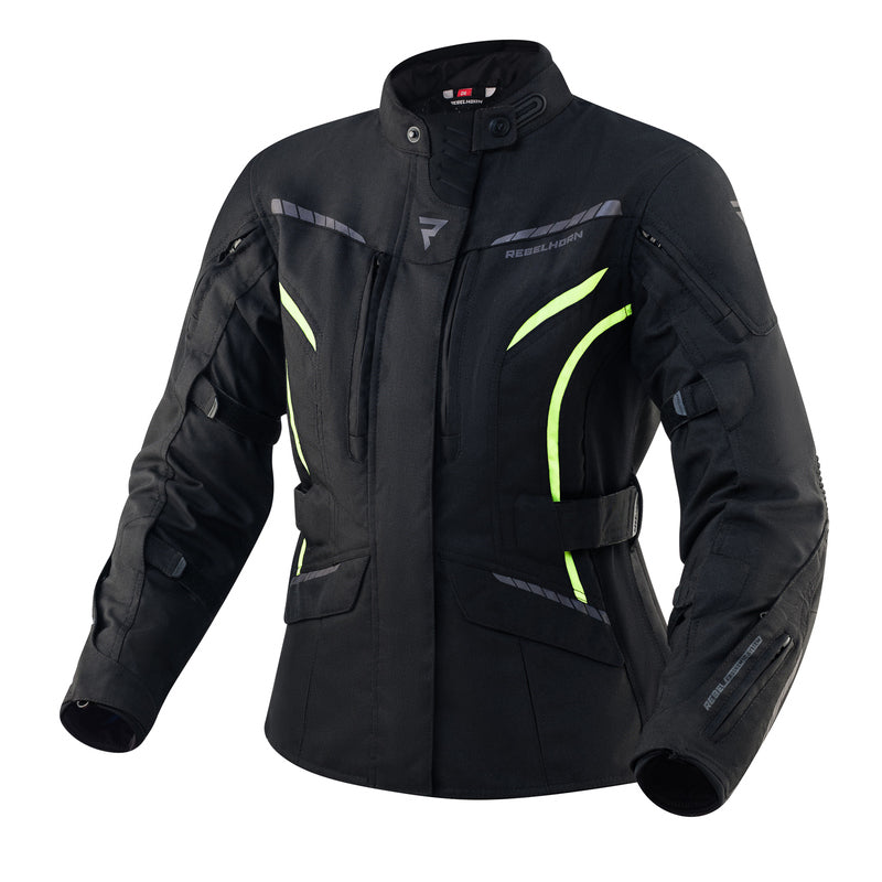 Kurtka motocyklowa tekstylna damska Rebelhorn Hiker 3 Black Fluo Yellow 1 213907_ZAL614277.jpg