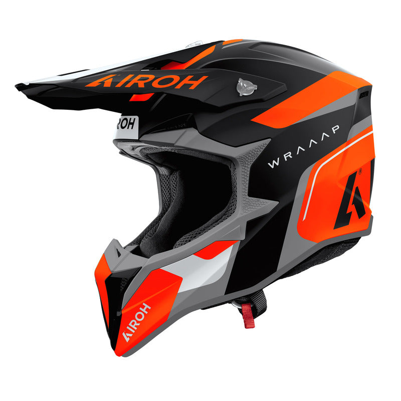 KASK MOTOCYKLOWY AIROH WRAAAP CONQUER ORANGE MATT L 2