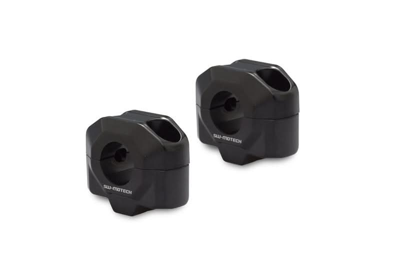 ZESTAW PODWYŻSZAJĄCY KIEROWNICĘ SW-MOTECH 22MM PODWYŻSZENIE 20MM BLACK 1