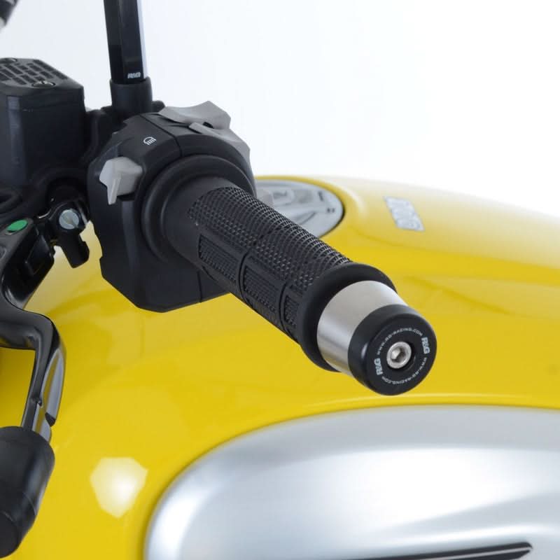 KOŃCÓWKI KIEROWNICY RG RACING (TAPERED STYLE), DUCATI SCRAMBLER 1100/KTM 690 SMC-R 19- BLACK 1
