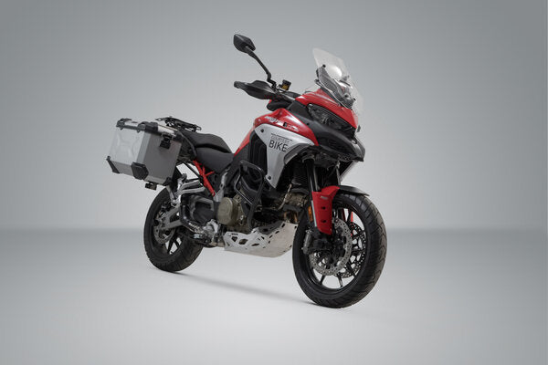 ZESTAW KUFRA CENTRALNEGO TRAX ADV SW-MOTECH 45/45 L. DUCATI MULTISTRADA V4 (20-) SILVER 3