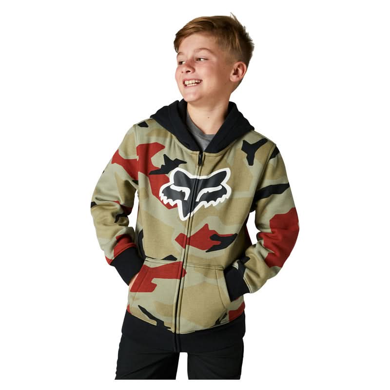 Bluza z Kapturem na Zamek Fox Junior Bnkr Green Camo 1 230926_ZAL450380.jpg