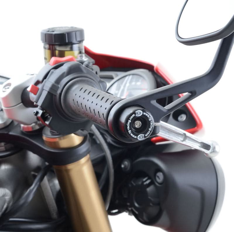 KOŃCÓWKI KIEROWNICY RG RACING TRIUMPH SPEED TRP S/R 16-/RS 18/THRUX 1200/STREET TRP 765 RS 17- BLACK 1