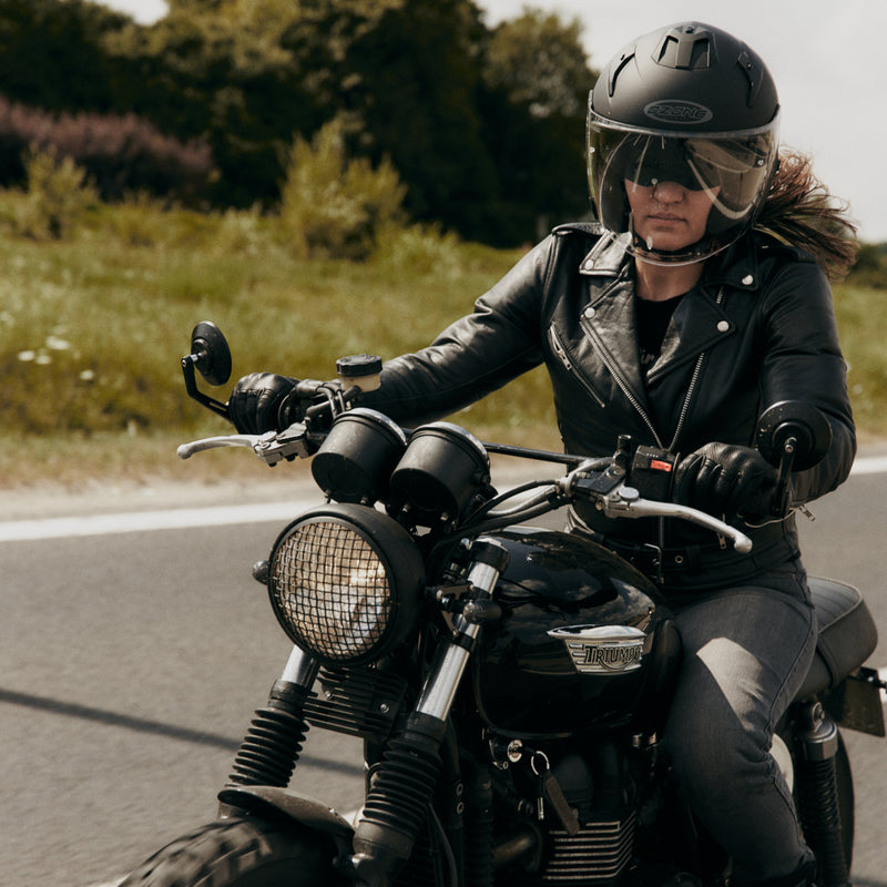 Kurtka Motocyklowa Skórzana Damska Ozone Ramones Black 5 159693_ZAL564838.jpg