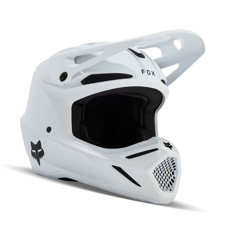 Kask motocyklowy Junior FOX V3 Solid Matte White 1 286007_ZAL660122.jpg