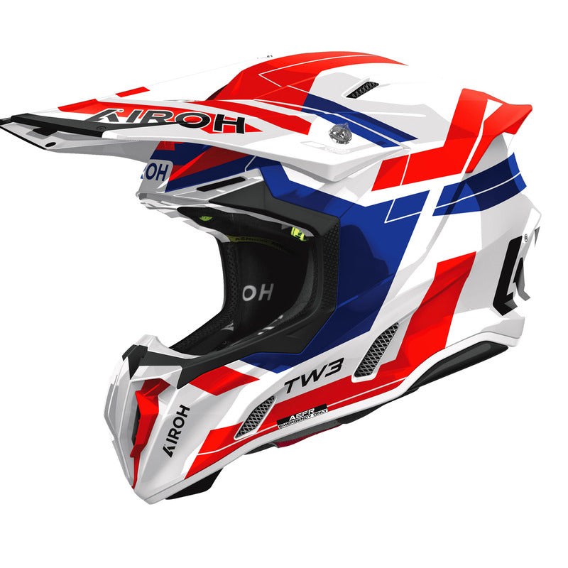 KASK MOTOCYKLOWY AIROH TWIST 3 DYNASTY BLUE RED GLOSS S 2