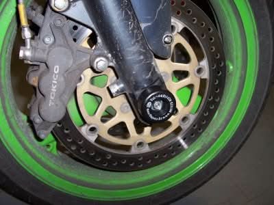 SLIDERY PRZEDNIEGO ZAWIESZENIA RG RACING KAWASAKI ZX6-R 95-99 (F1-G2) BLACK 1
