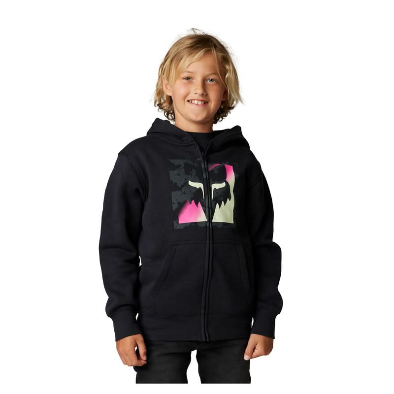Bluza z Kapturem na Zamek Fox Junior Detonate Black 1 262744_ZAL535379.jpg