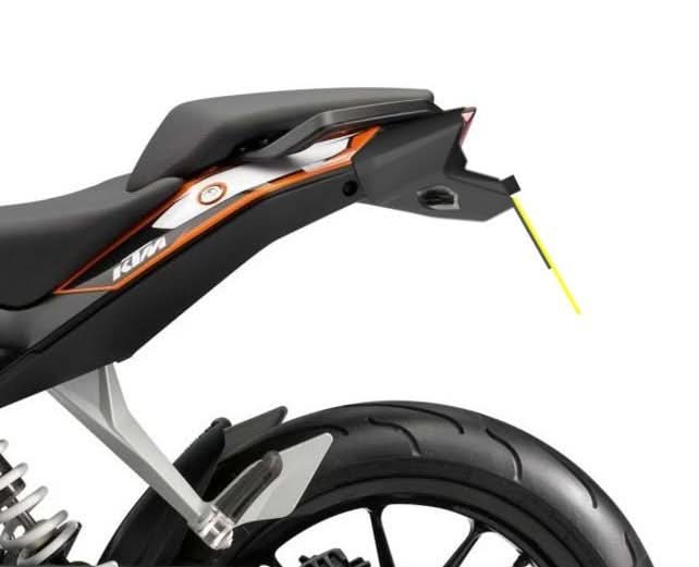 MOCOWANIE TABLICY REJESTRACYJNEJ RG RACING KTM 390 DUKE 16 1
