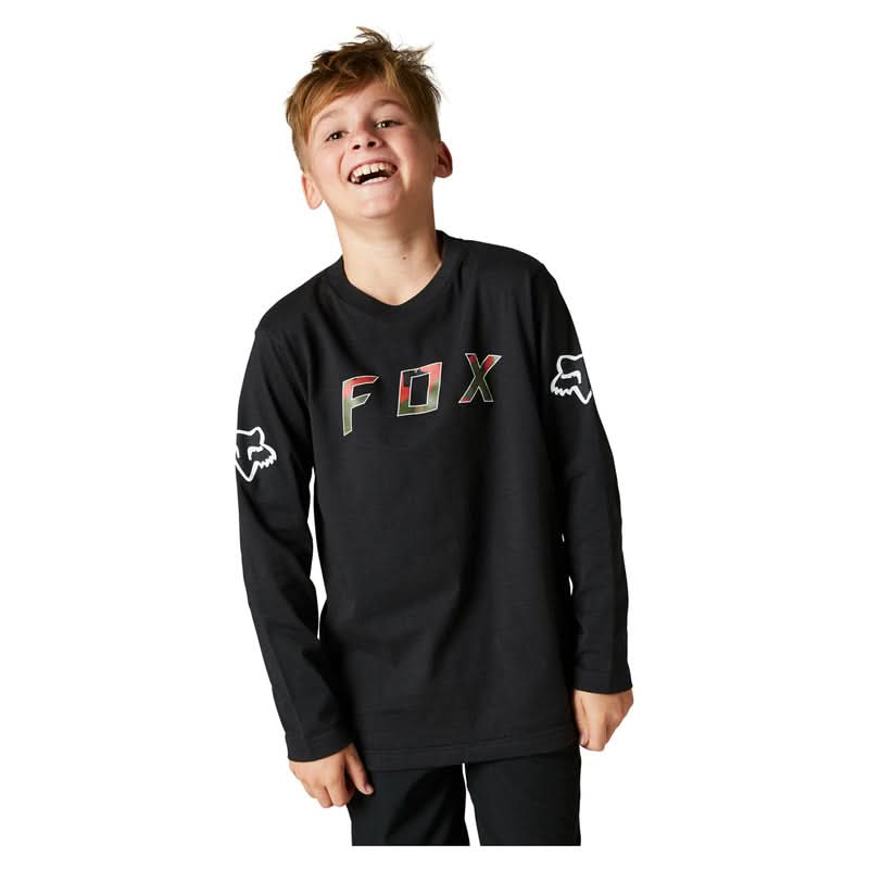 Koszulka z Długim Rękawem Fox Junior Bnkr Black 1 230946_ZAL450388.jpg