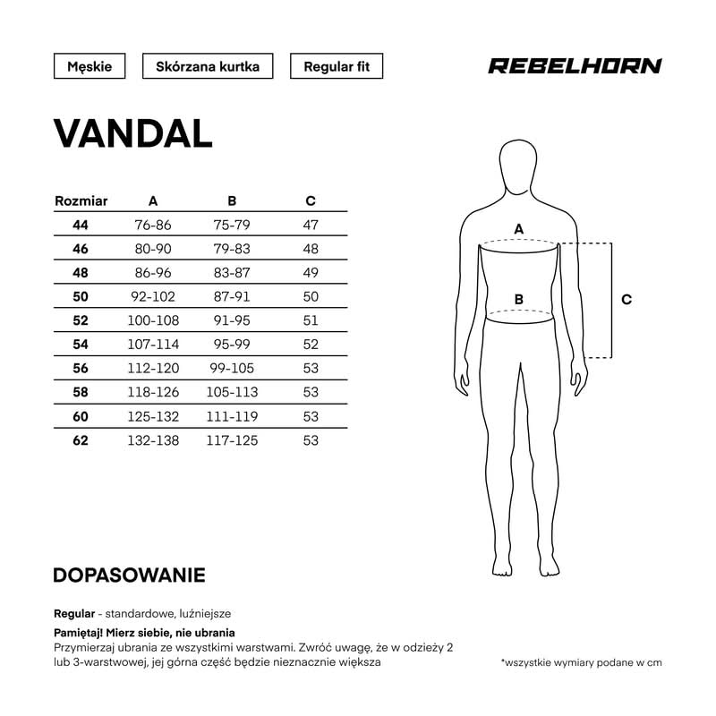 Kurtka motocyklowa skórzana Rebelhorn Vandal Black White 38 214100_ZAL736831.jpg