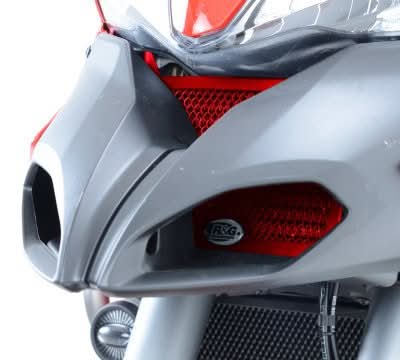 OSŁONA CHŁODNICY OLEJU RG RACING DUCATI MULTISTRADA 1200 RED 3