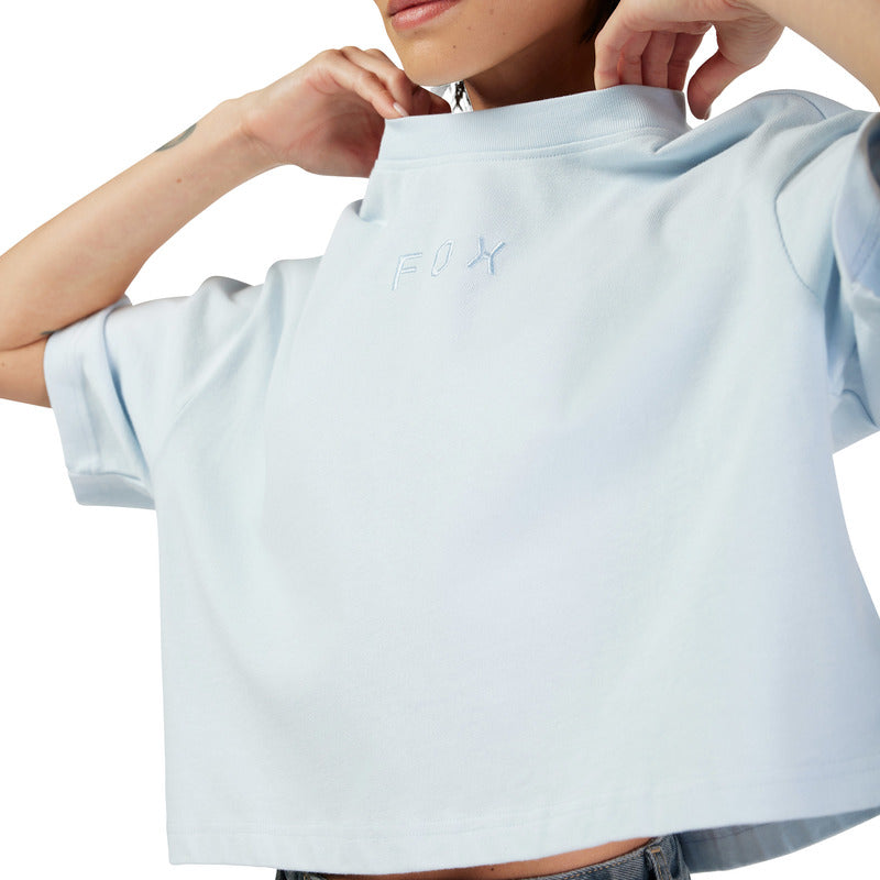 T-Shirt Damski FOX Wordmark Os Crop Pale Blue 9 327974_ZAL767311.jpg